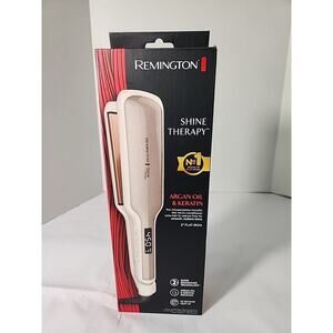 Remington Shine Therapy 2 inch Hair Straightener Flat Iron Argan Oil & Keratin
